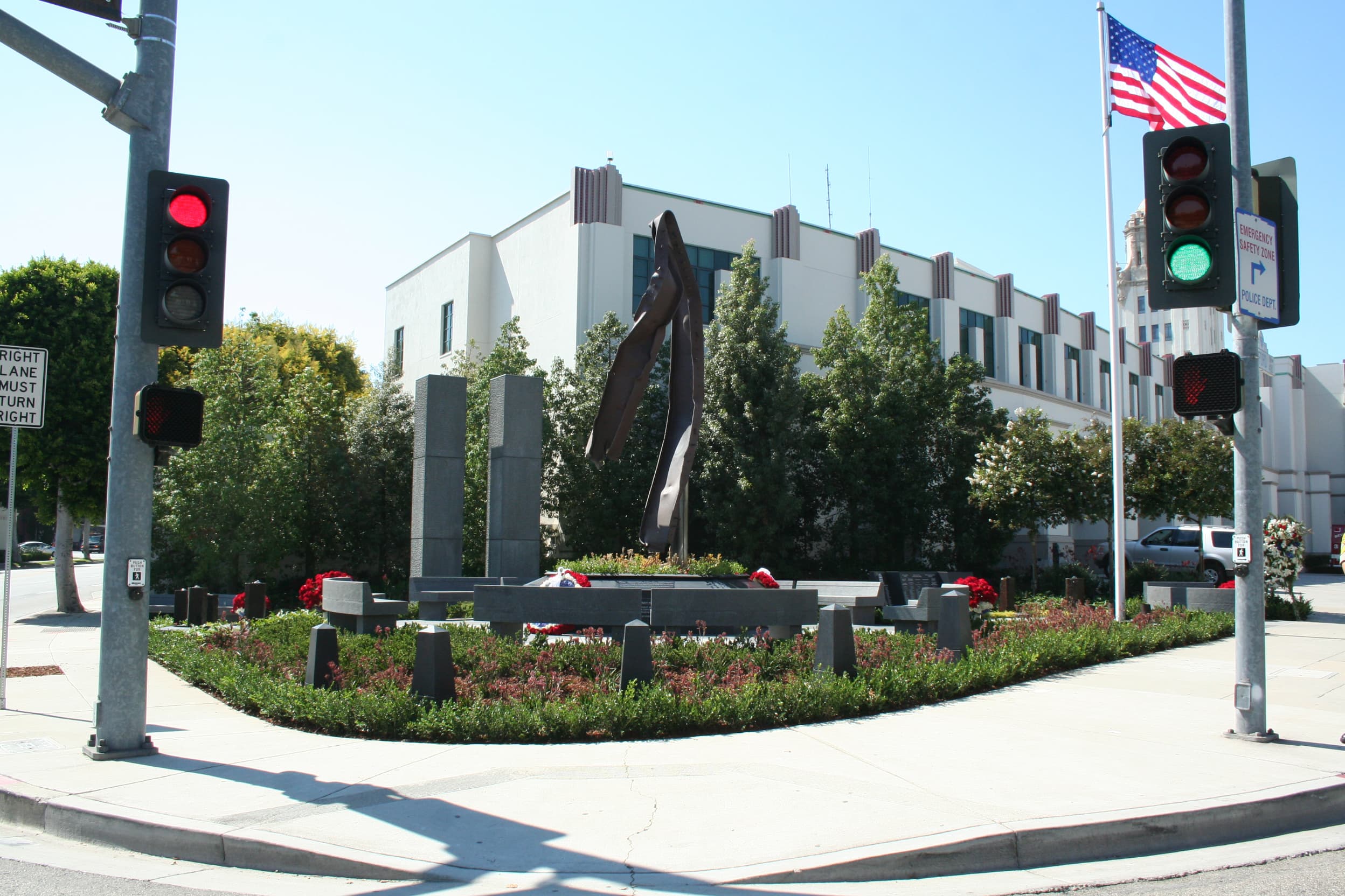 Beverly Hills 9/11 Memorial Garden entrance